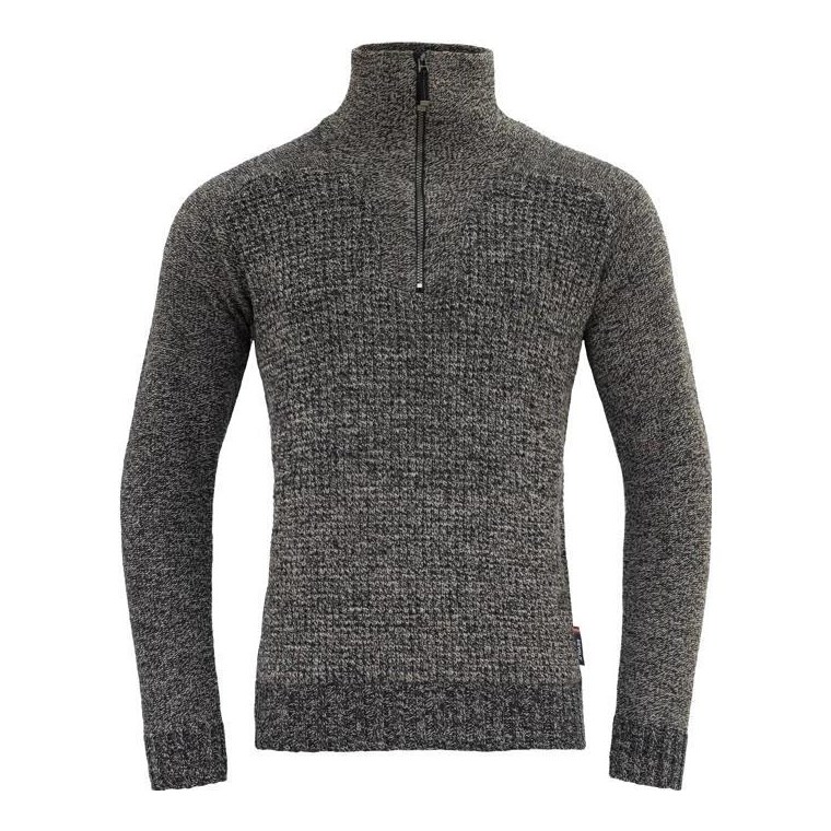 Devold Bispen Wool Zip Neck Ink