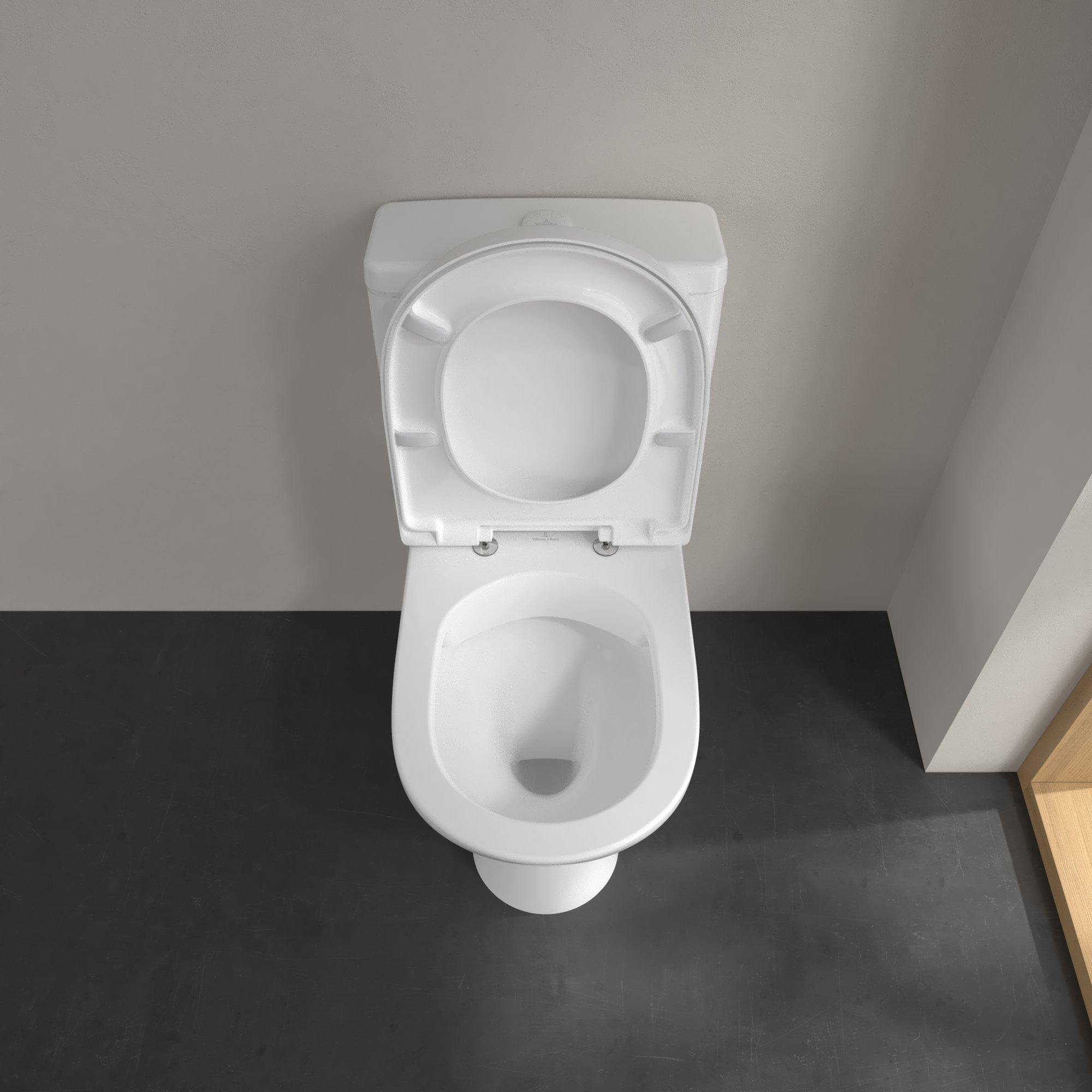 Villeroy & Boch O.novo compact randloos duoblok toilet CeramicPlus wit glans