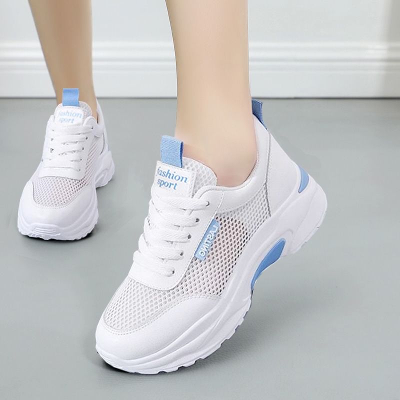 caneik - Veterschoenen met mesh paneel en letters