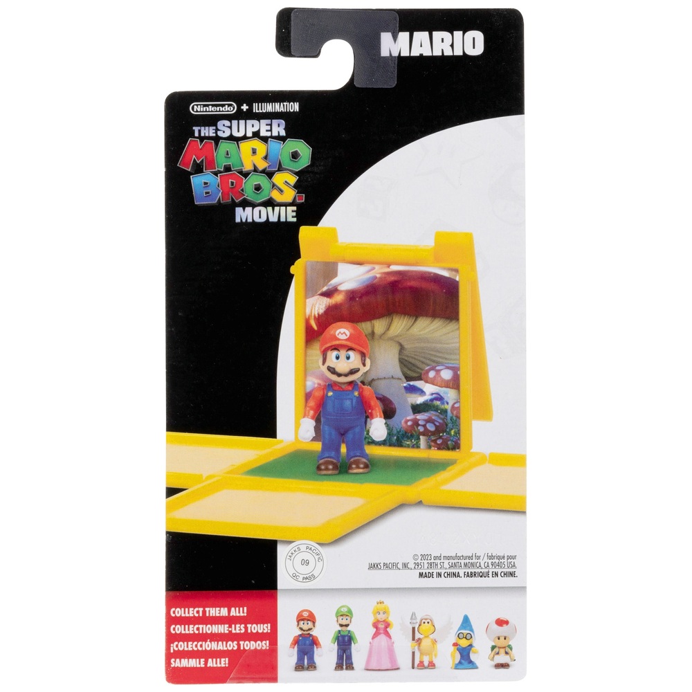 Super Mario Bros. Film 3 cm Mario Minifigur mit Fragezeichenblock