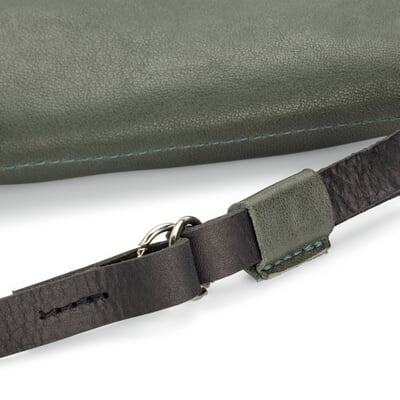 Damen-Schultertasche Clutch, Grün