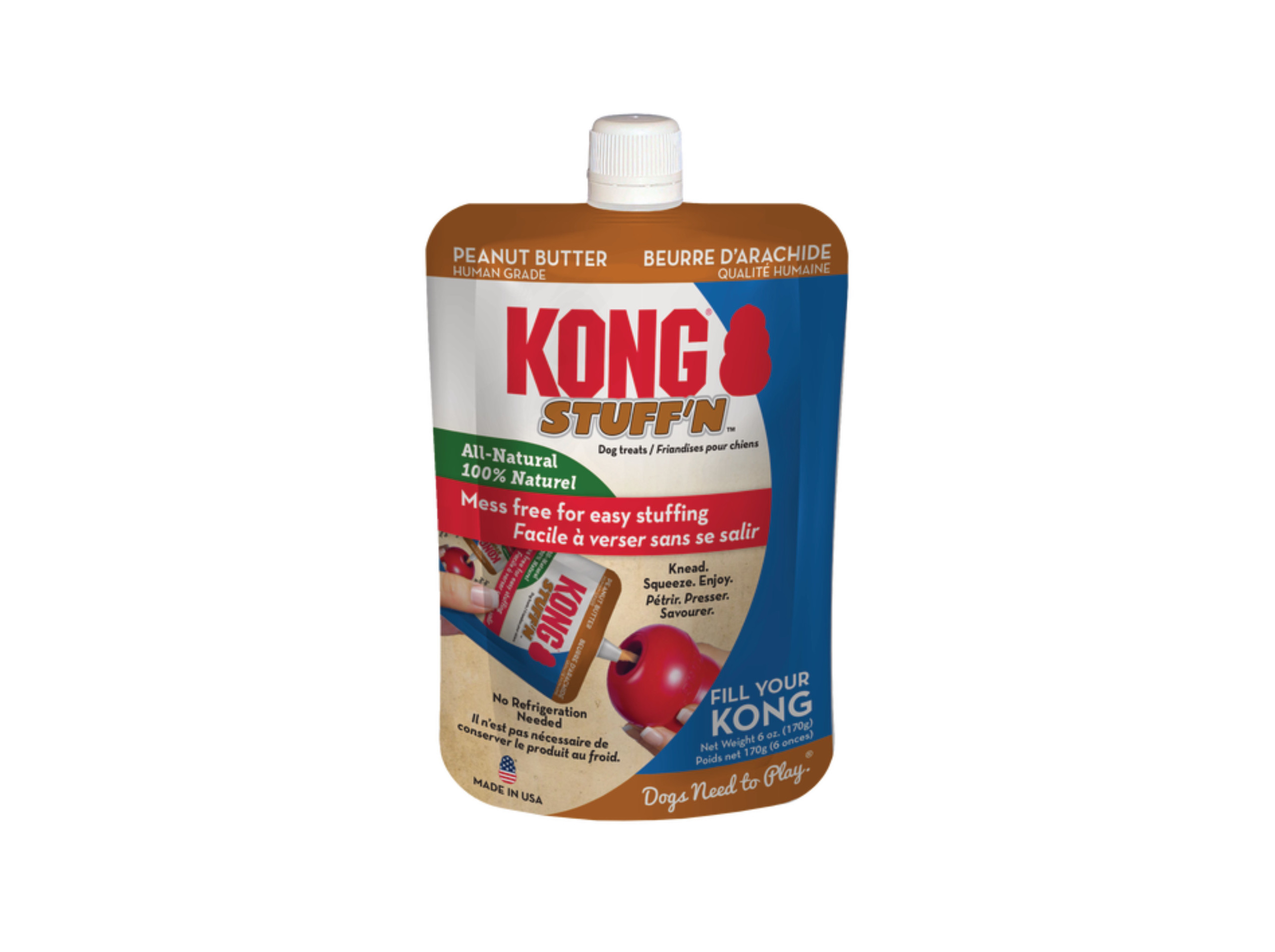 SNACK PARA CÃO KONG PASTA MANTEIGA AMENDOIM 170G