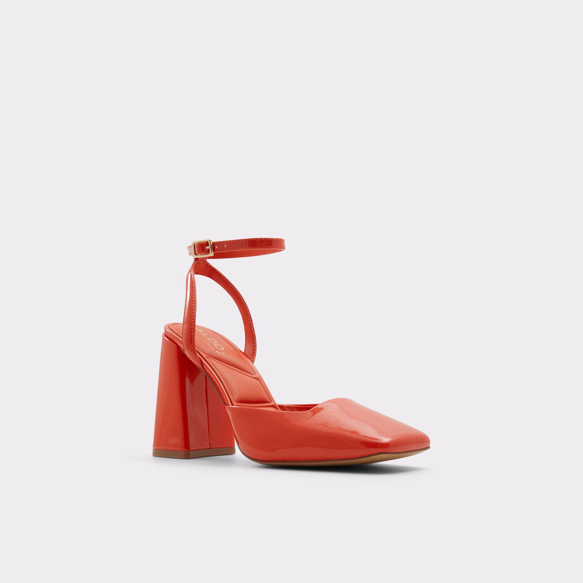 Ingenue Bright Orange Women Strappy Heels