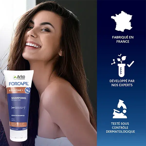 Shampoo Fortificante de Queratina Arkopharma Forcapil 200ml