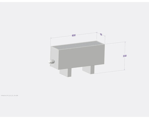 Licon Heat KORALINE Optimal LKO Nieuwe vrijstaande convectorkachel H 330 x L 600 x D 180 mm wit