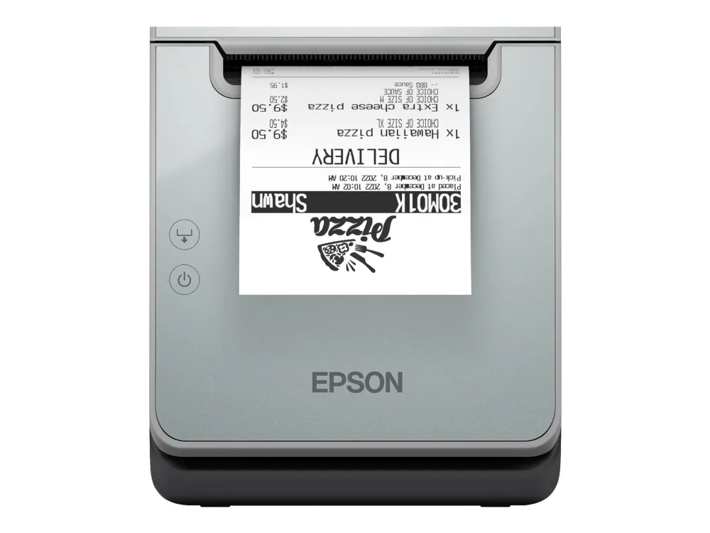 Epson TM L100 (111) - Kvitteringsprinter - termisk linje - Rulle (8 cm) - 203 x 203 dpi - op til 170 mm/sek. - USB 2.0, USB 2.0 vært, Gigabit LAN - sort