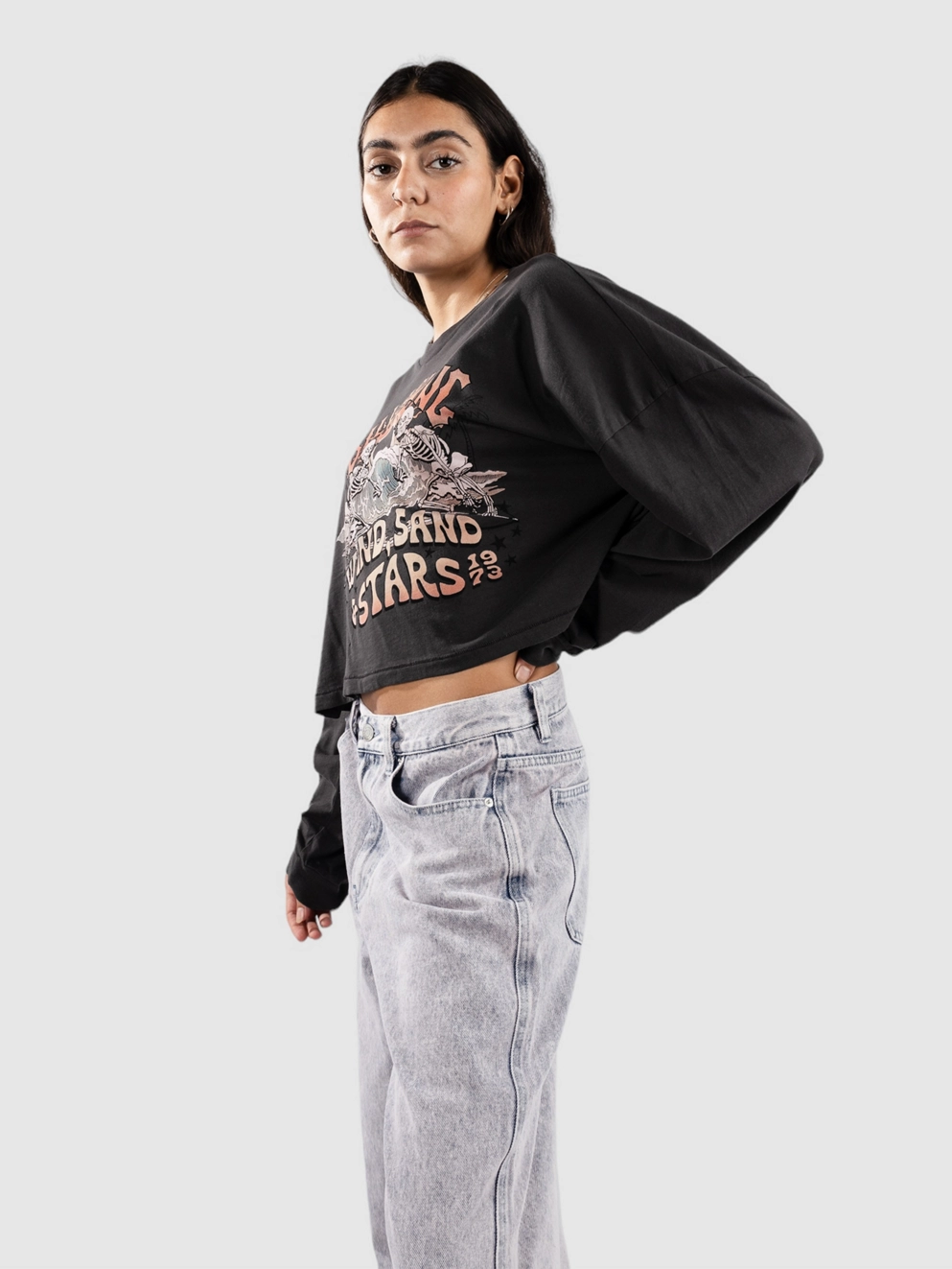 Billabong Stars In Your Eyes Long Sleeve T-Shirt off black