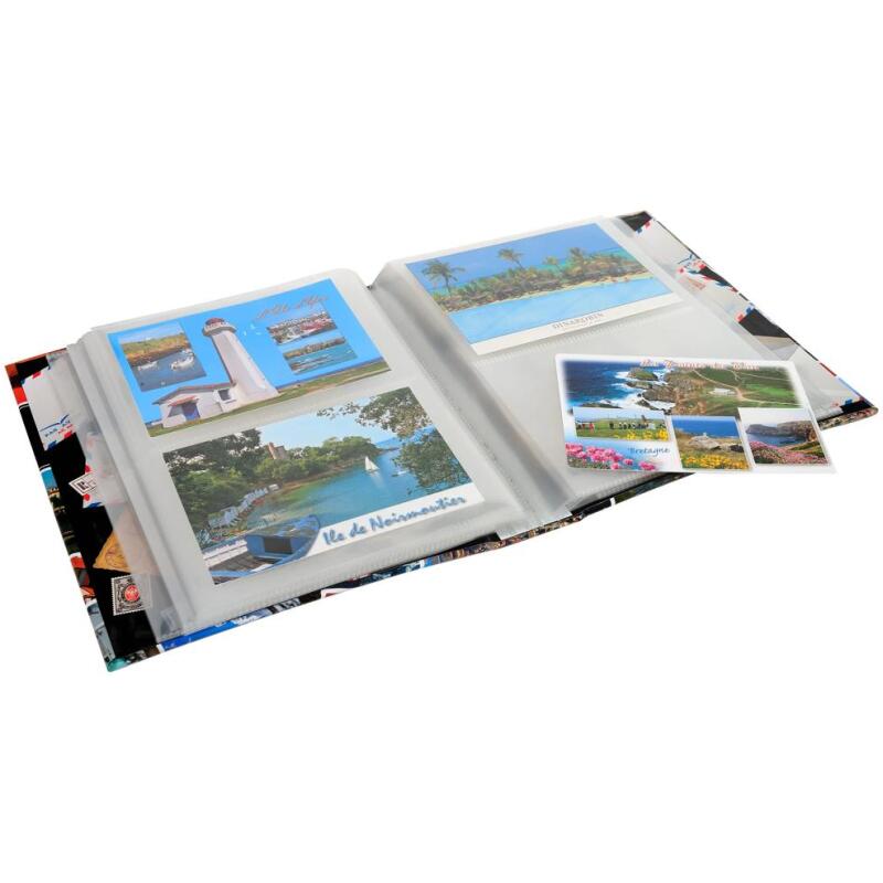 Album de collection pour 200 cartes postales - 20x25,5 cm - Visuel