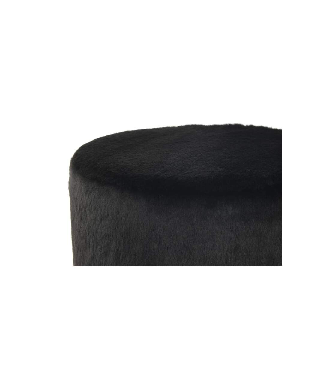 Paris Prix - Pouf Rond Design nona 44cm Noir