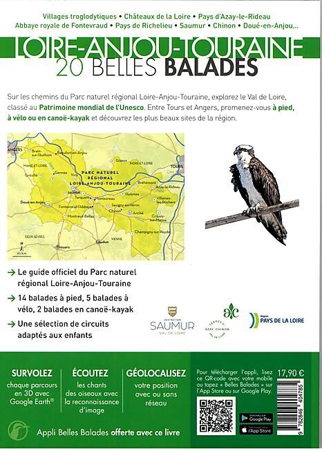 EDITIONS DAKOTA - LOIRE ANJOU TOURAINE 20 BELLES BALADES