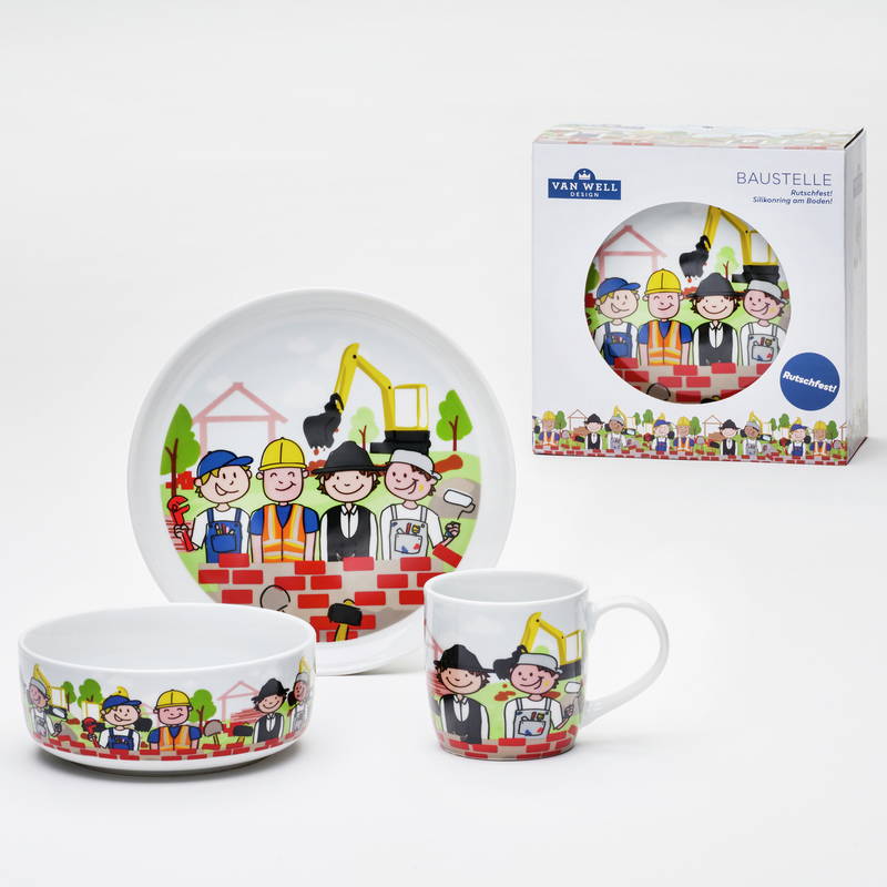 Van Well Kinder-Set Baustelle 3-tlg.