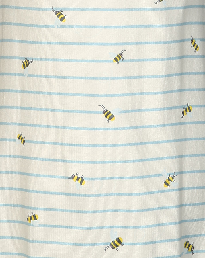 Feinstrick-Kleid ALLIE BEES gestreift in hellblau