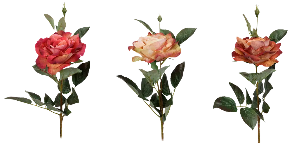 Kunstig rose - 66 cm