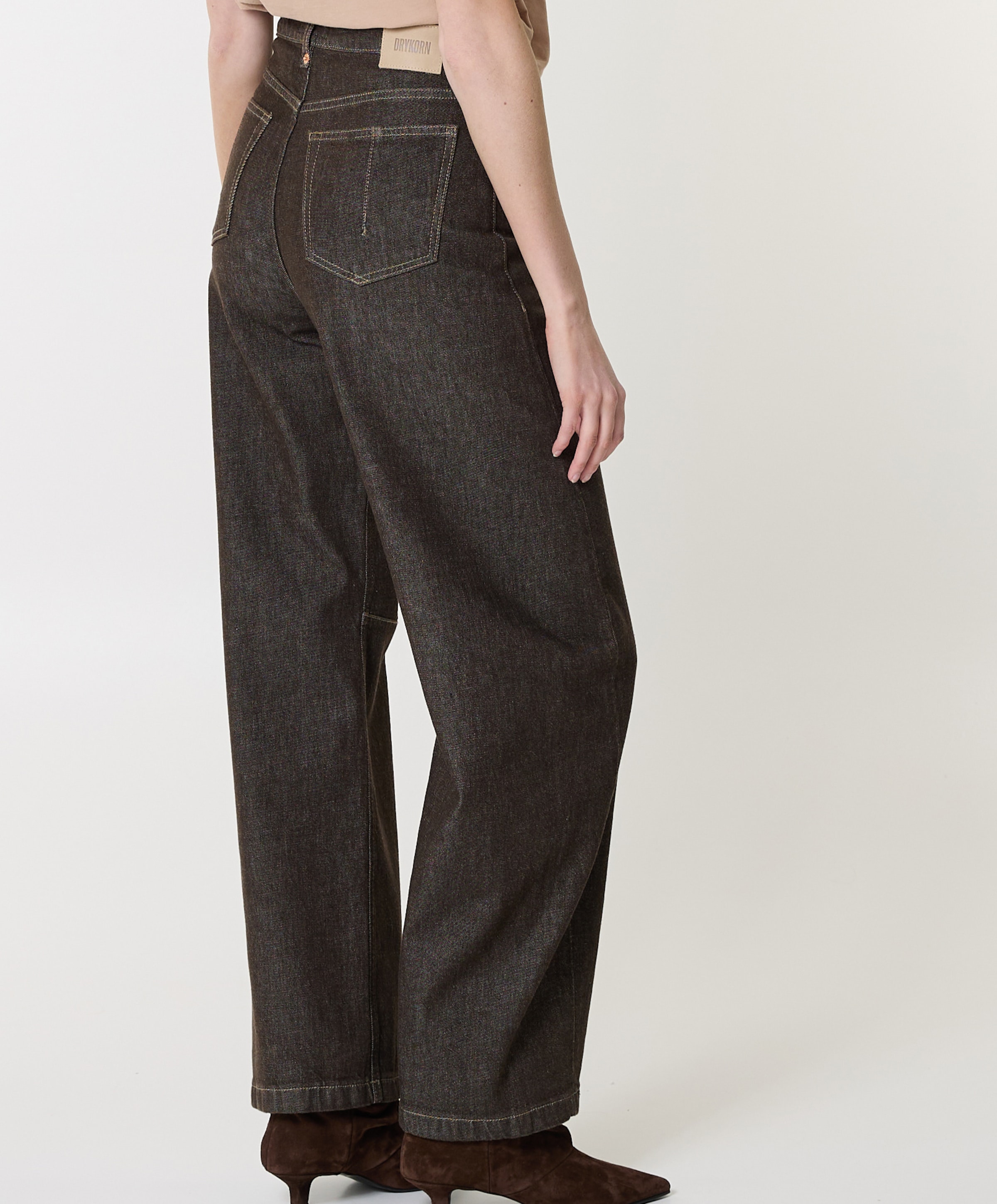Drykorn Liable dames jeans bruin