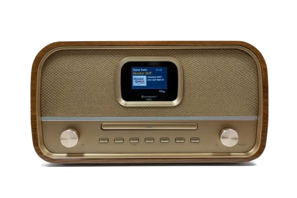 Soundmaster DAB970BR1, Home audio mini system, Guld, Træ, 30 W, DAB ,FM, MP3, CD,CD-R,CD-RW