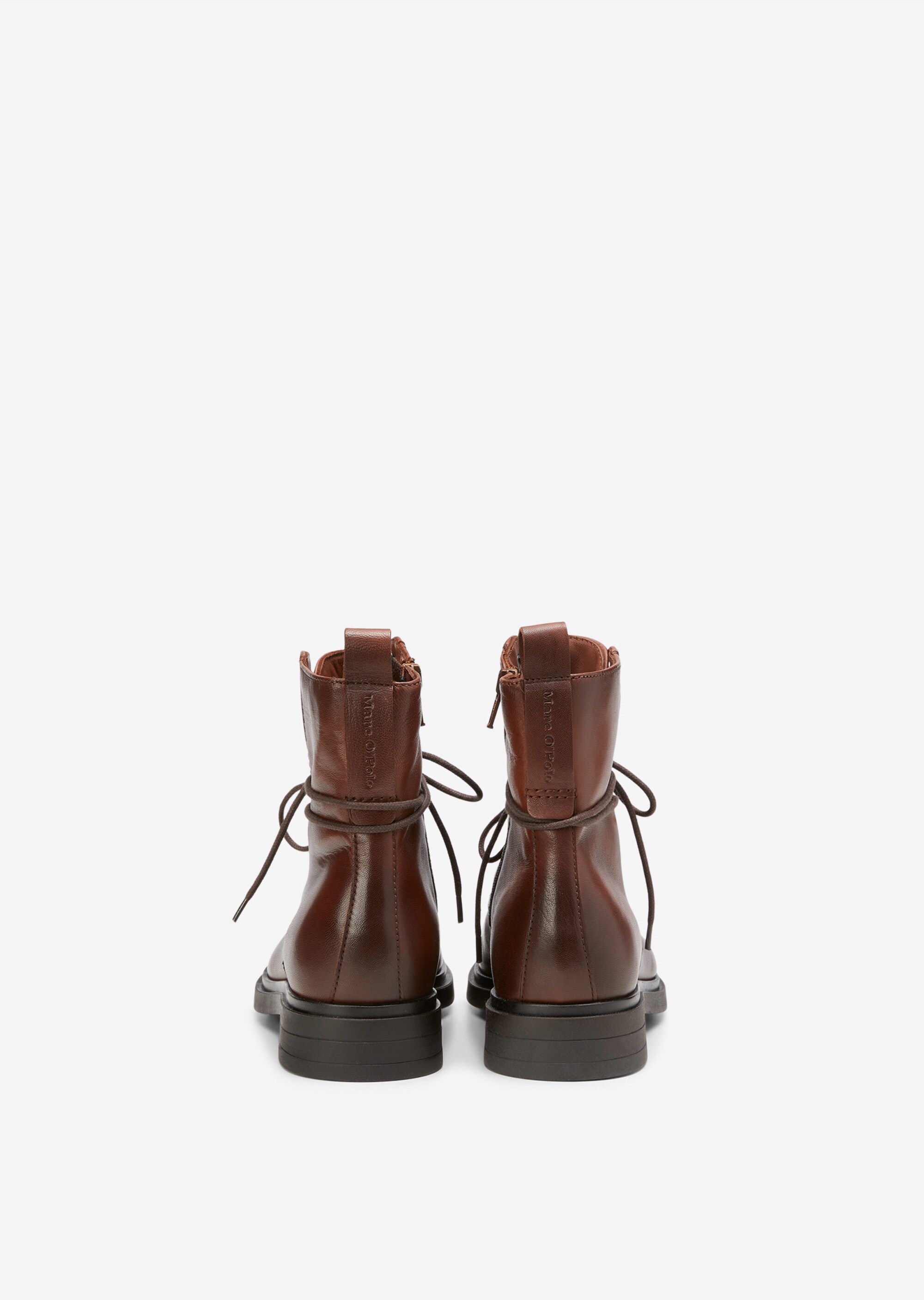 Schnürstiefel mit praktischem Innenzipper