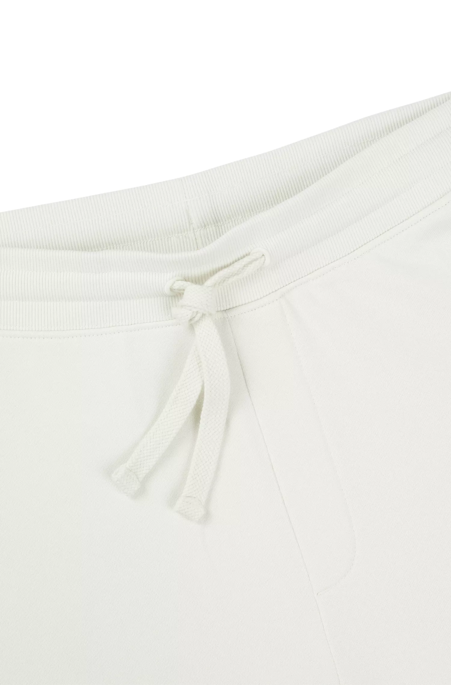 Calça de fato de treino HUGO vermelha em tecido atoalhado de algodão com estampa do logotipo.