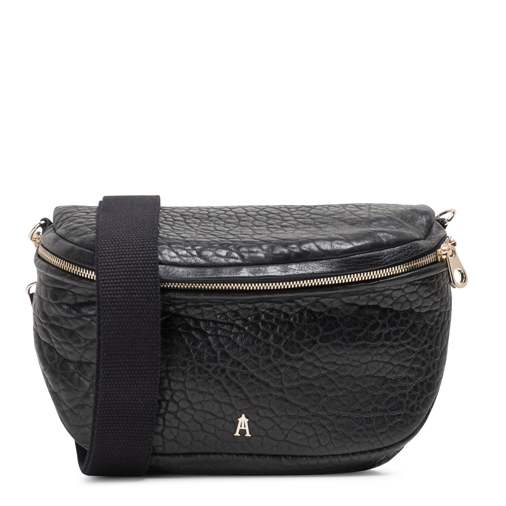 BIG BANANE - Sac banane en cuir d'agneau | Noir