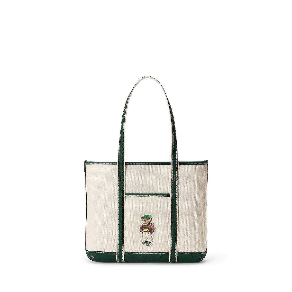 POLO RALPH LAUREN<br>Bolsa de tecido com estampa de ursinho de pelúcia