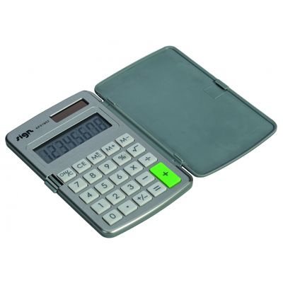 Calculatrice de poche Sign KF01602 - 8 chiffres - alimentation batterie et solaire