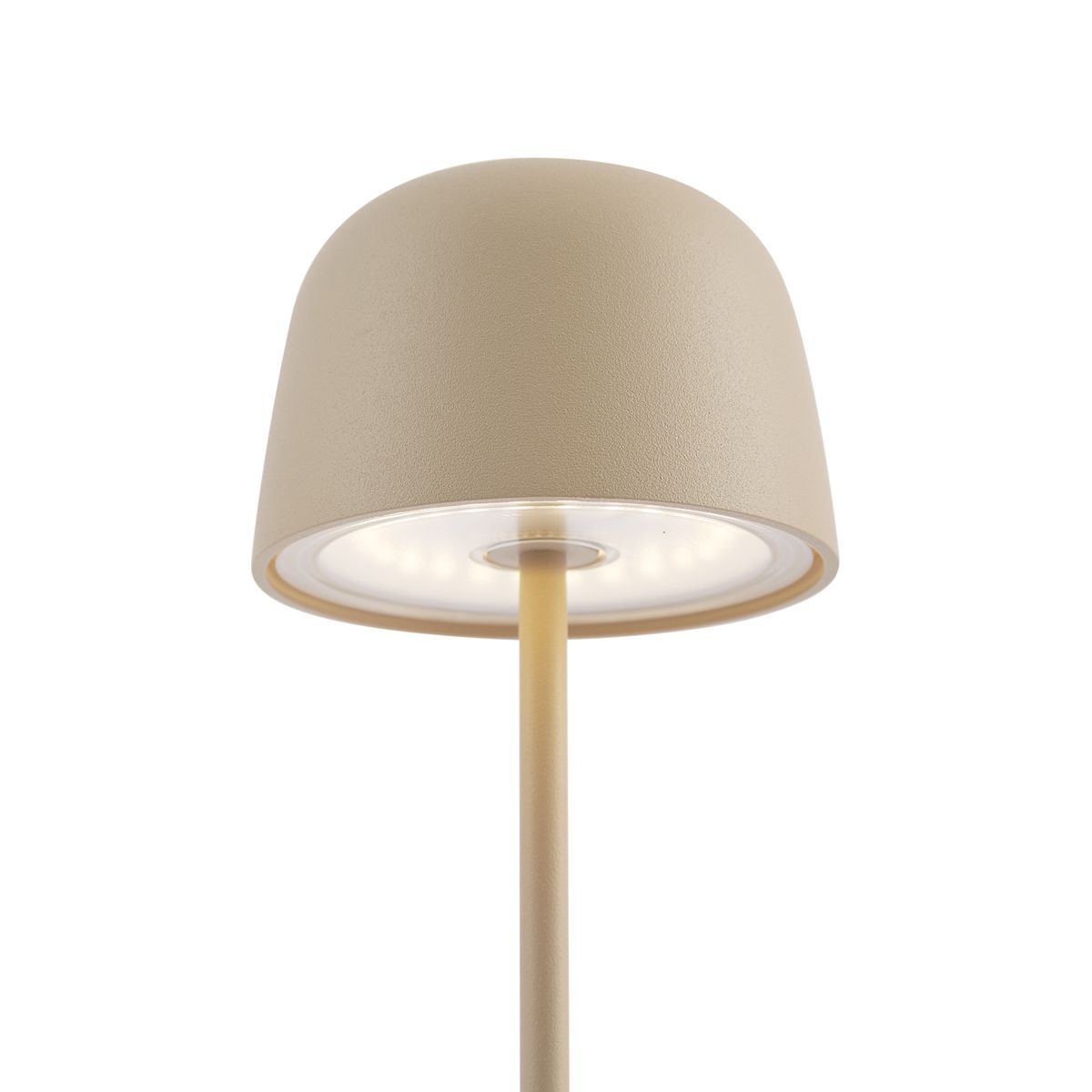 Tafellamp beige incl. LED oplaadbaar met laadstation IP65 - Raika