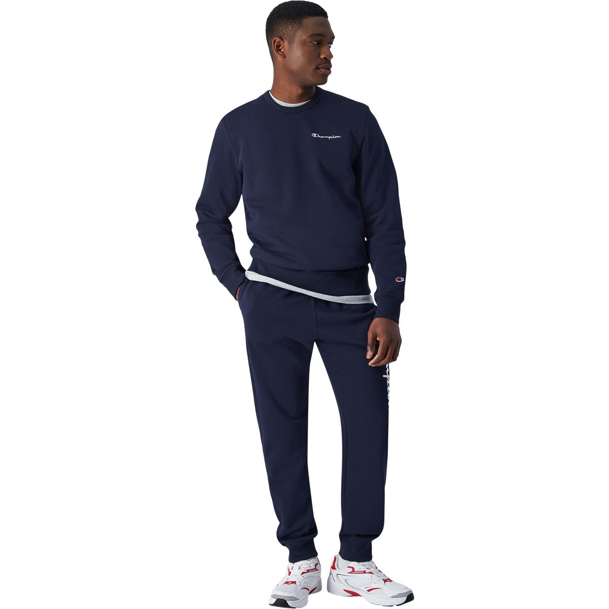 Champion Small Script Logo Sweatshirt Herre