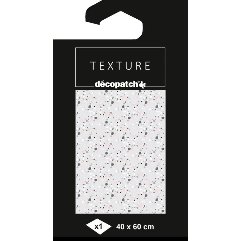 Papier Texture Décopatch n°804 -1 feuille 40x60cm - Gris