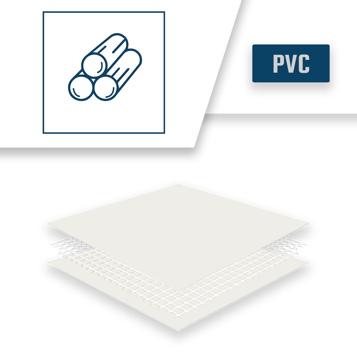 Bâche bois 3x4 m blanc crème - qualité 5 ans tecplast 506bo - bâche pvc