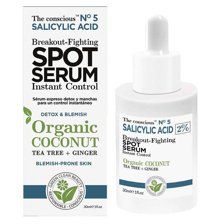 Biovène The Conscious™ Salicylic Acid Breakout-Fighting Spot Serum Organic Coconut 30ml