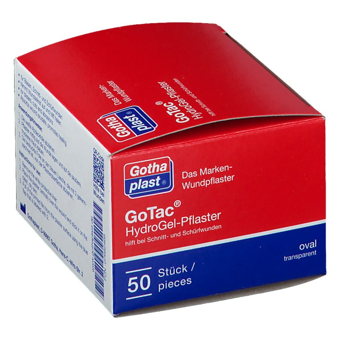 GoTac Hydro Gel-Pflaster oval 7,4 cm x 4,5 cm