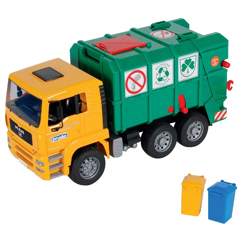 CAMION POUBELLE VERT MAN TGA