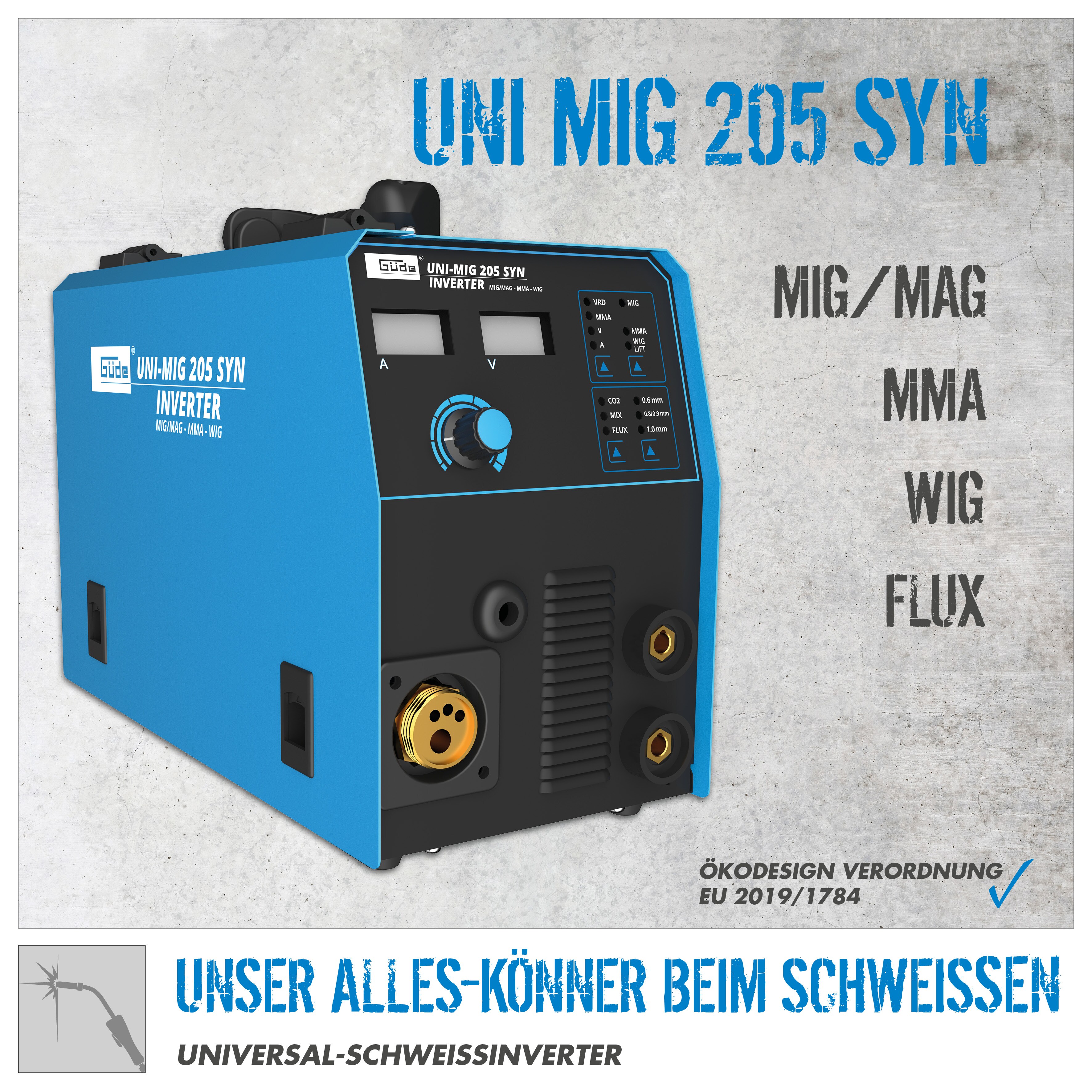 Güde Universalschweissgerät Uni-Mig205 SYN