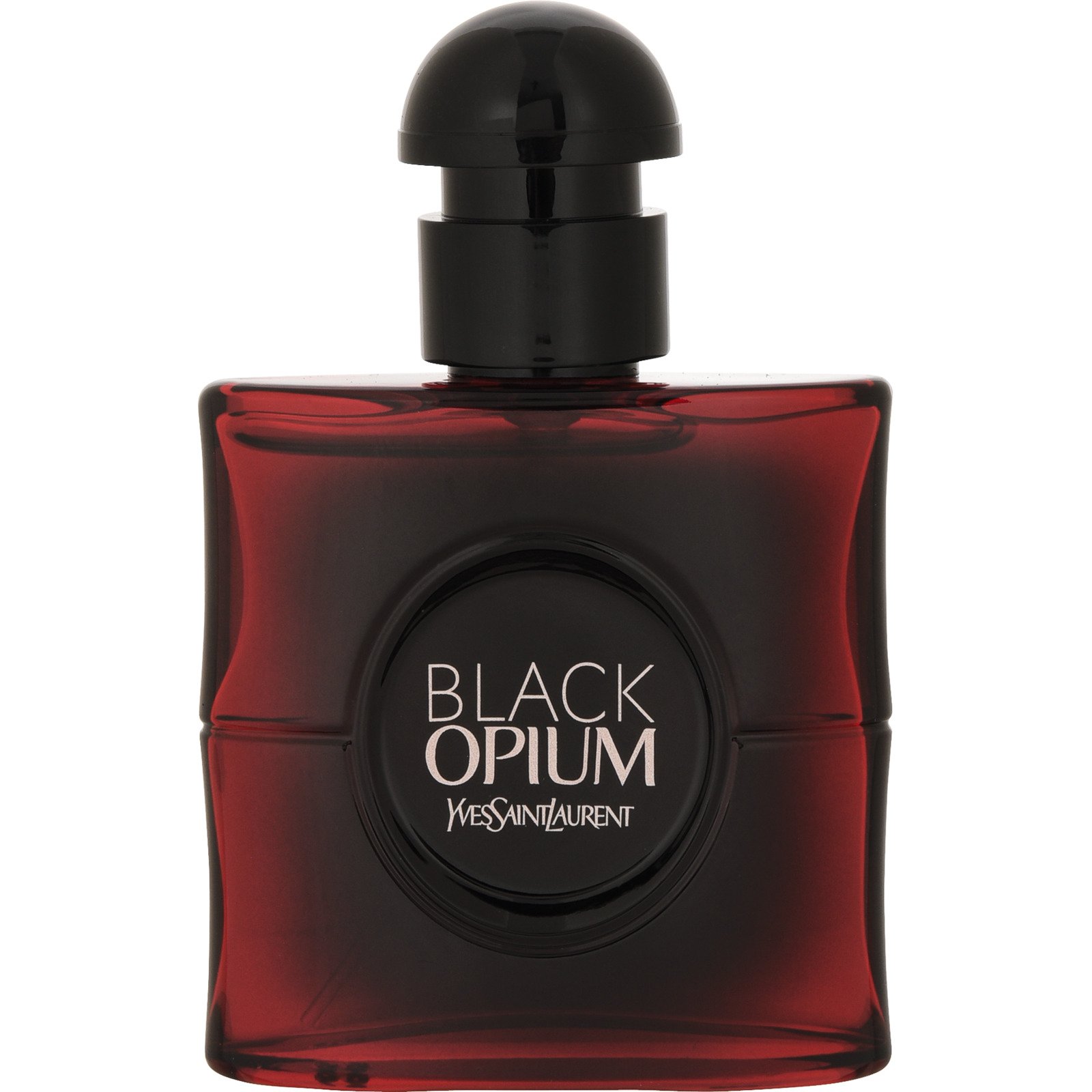 Yves Saint Laurent Black Opium Eau de Parfum Over Red
