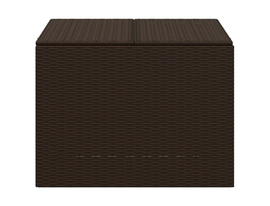VIDAXL - Coffre Boîte de rangement de jardin marron 291l résine tressée