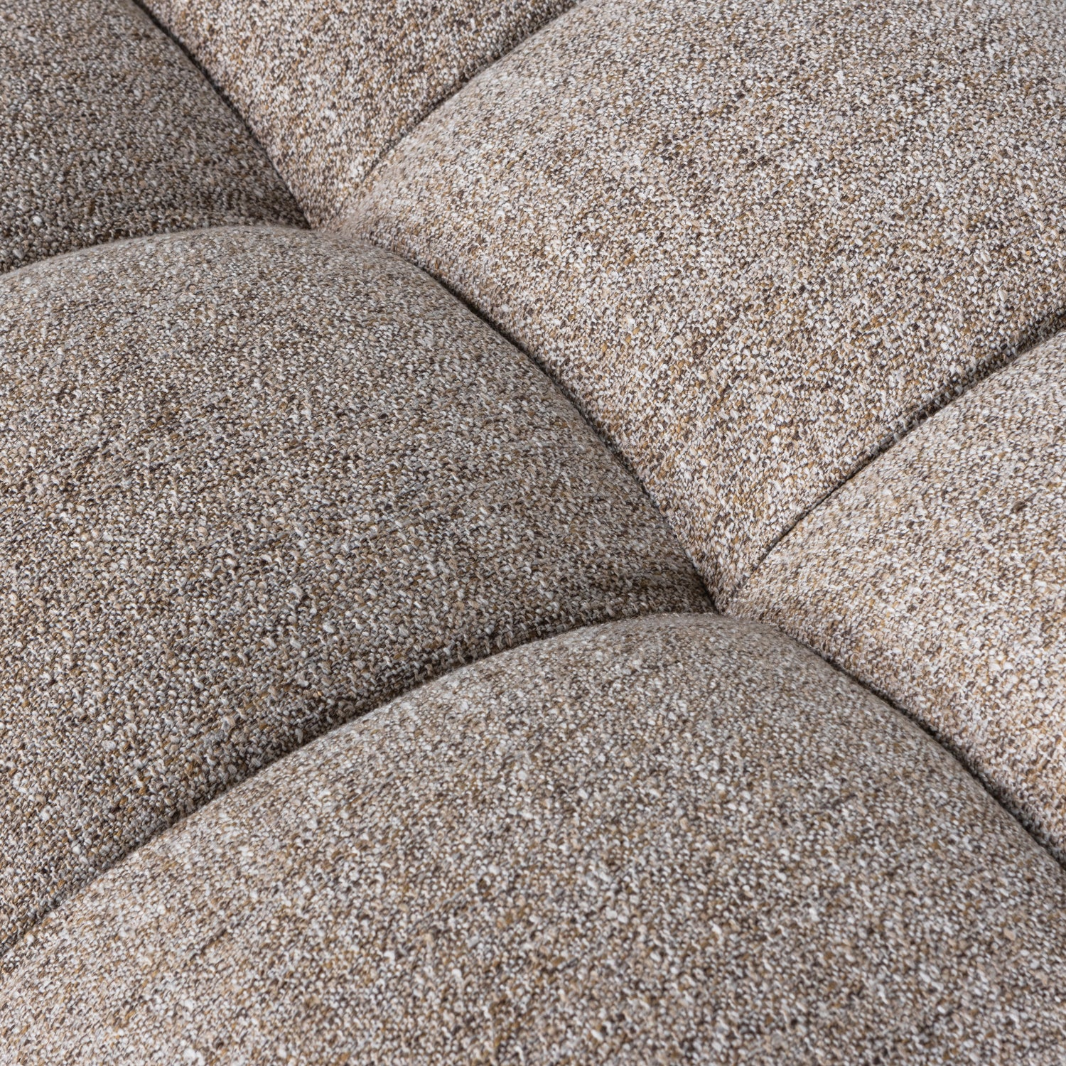 WOOOD Allure Hocker - Geweven Stof - Bruin Melange