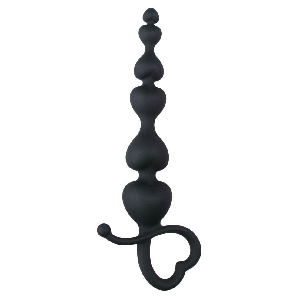 Easytoys Anaal Kralen met Hartje Zwart