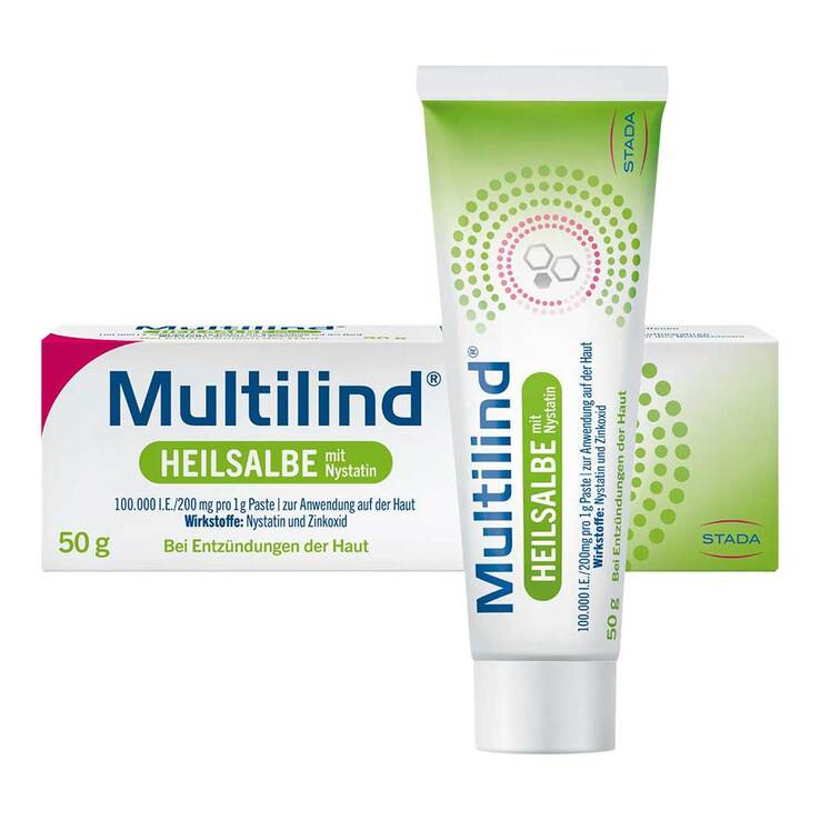 Multilind Heilsalbe mit Nystatin und Zinkoxid, 50 g