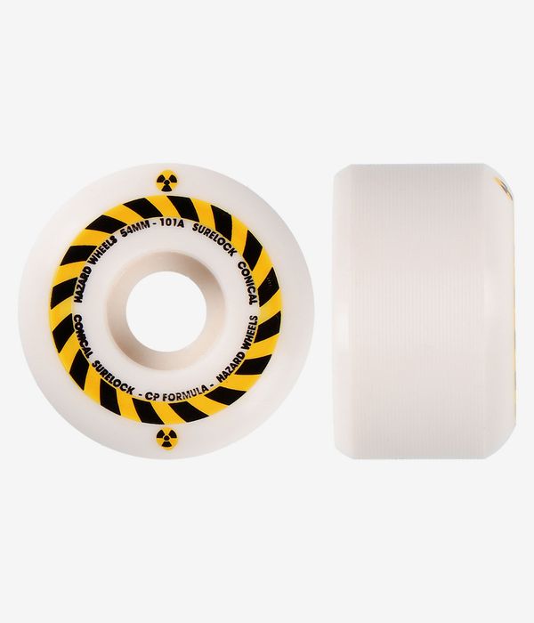 Madness Hazard Sign CP Conical Surelock Rollen (white) 54mm 101A 4er Pack