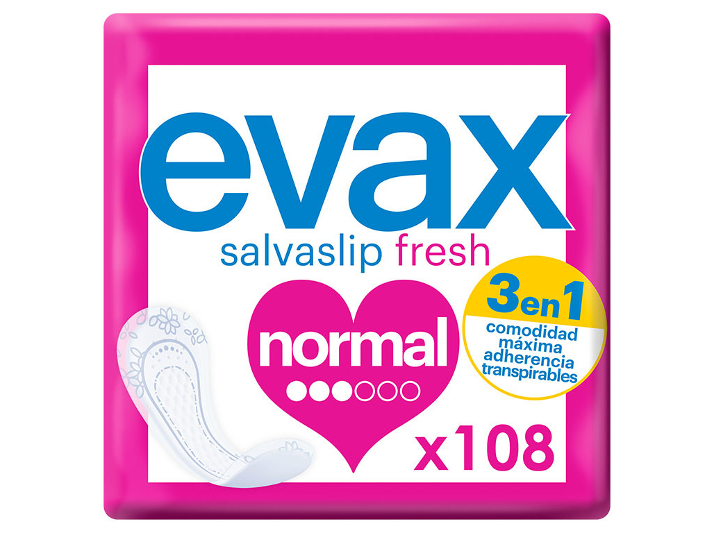 PENSOS DIÁRIOS SALVASLIP NORMAL EVAX 108 UN