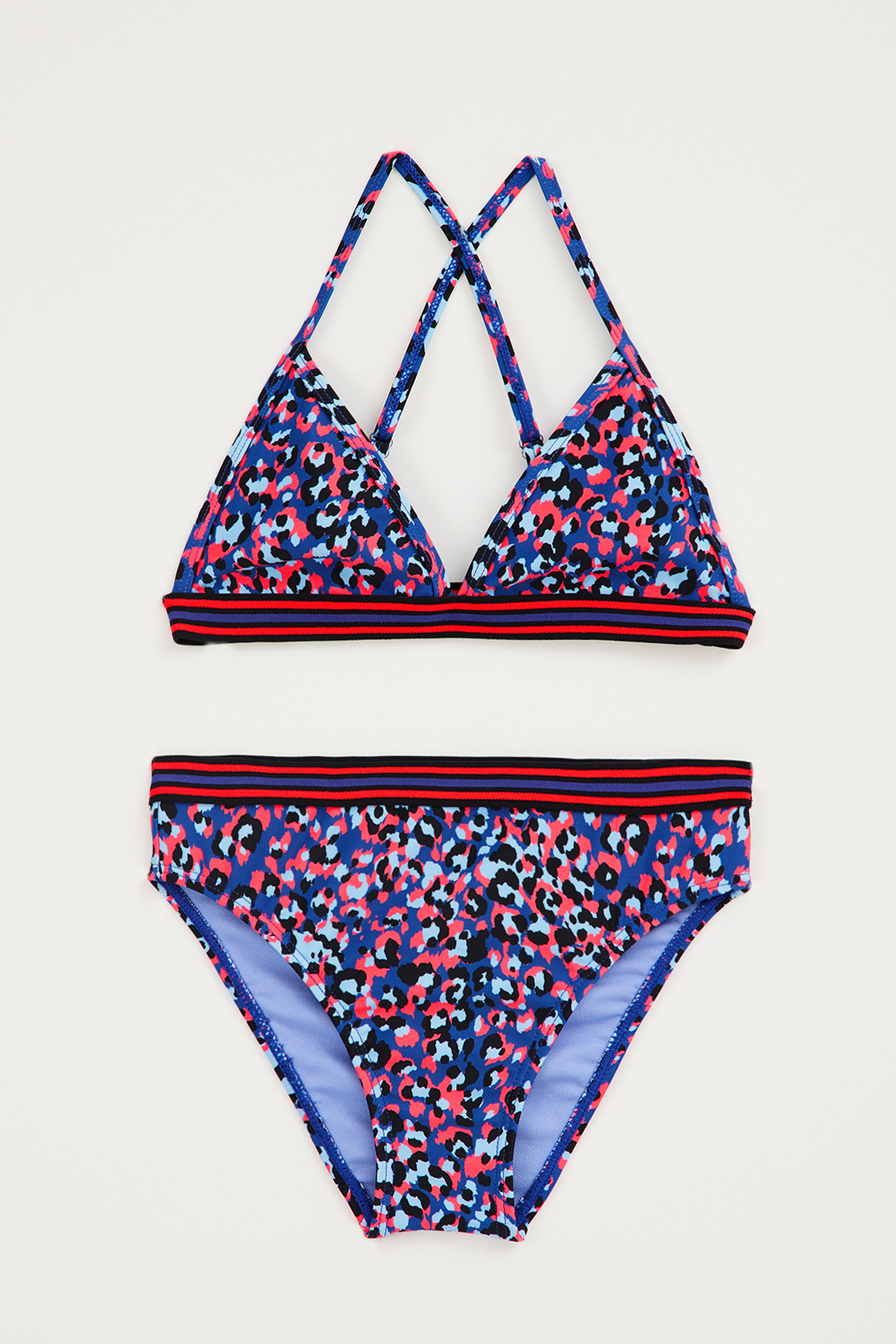 Meisjes bikini met dessin WE Fashion Kobaltblauw