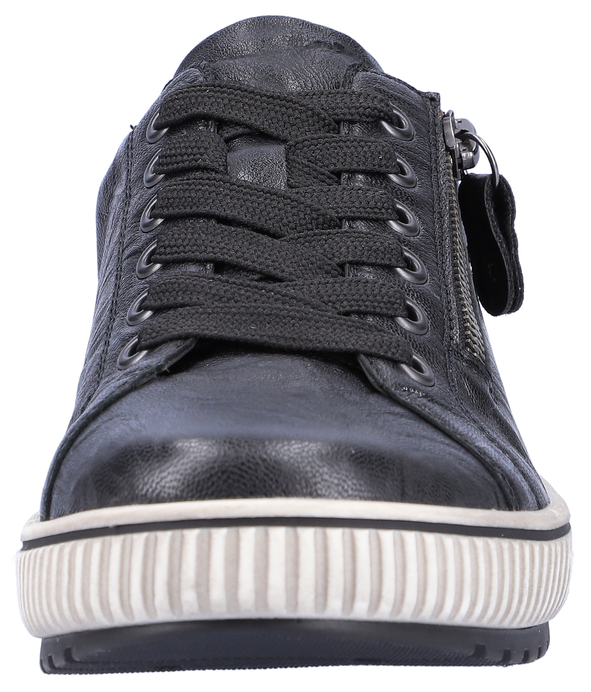 Remonte Plateausneaker  , Freizeitschuh, Halbschuh, Schnürschuh mit Aussenreissverschluss