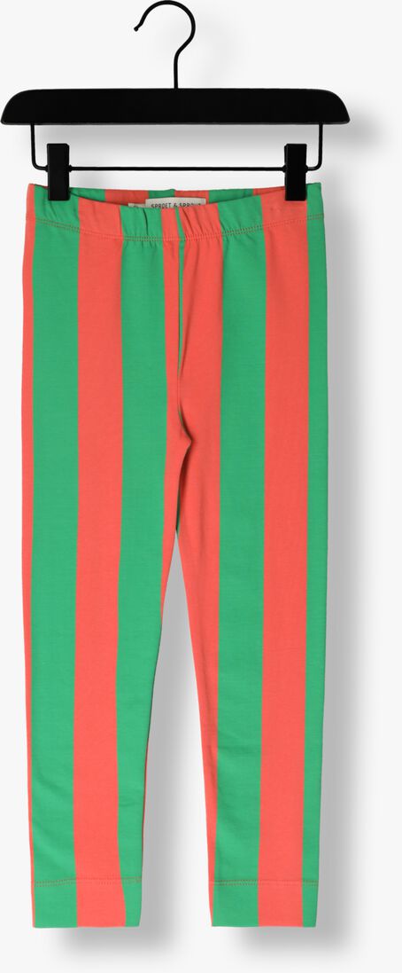 Sproet & Sprout koraal sproet & sprout  legging block stripe print