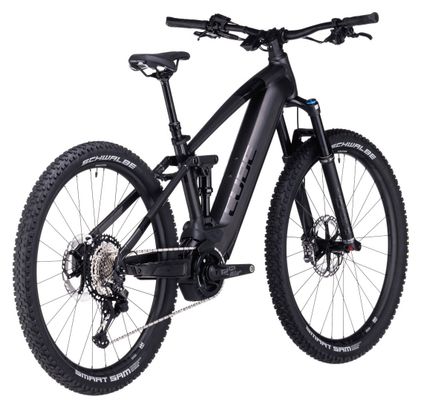 VTT Électrique Tout-Suspendu Cube Stereo Hybrid 120 SLT 750 Shimano XT 12V 750 Wh 29'' Noir Prizm