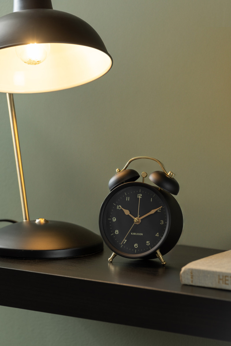 Alarm Clock Classic Twin Bell KA5998BK Black