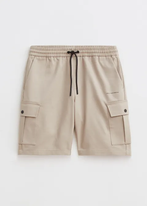Cargo jogger korte broek bruin (TAUPE)