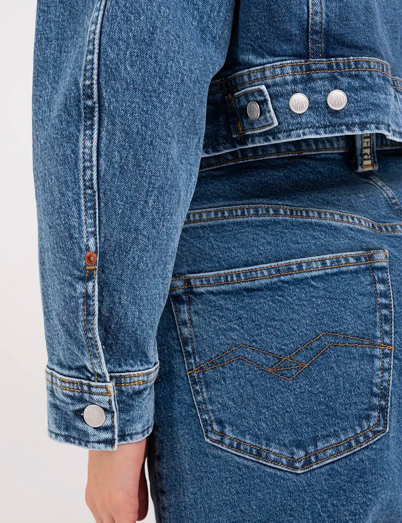 REPLAY BLOUSON EN JEAN FEMME W7Z1