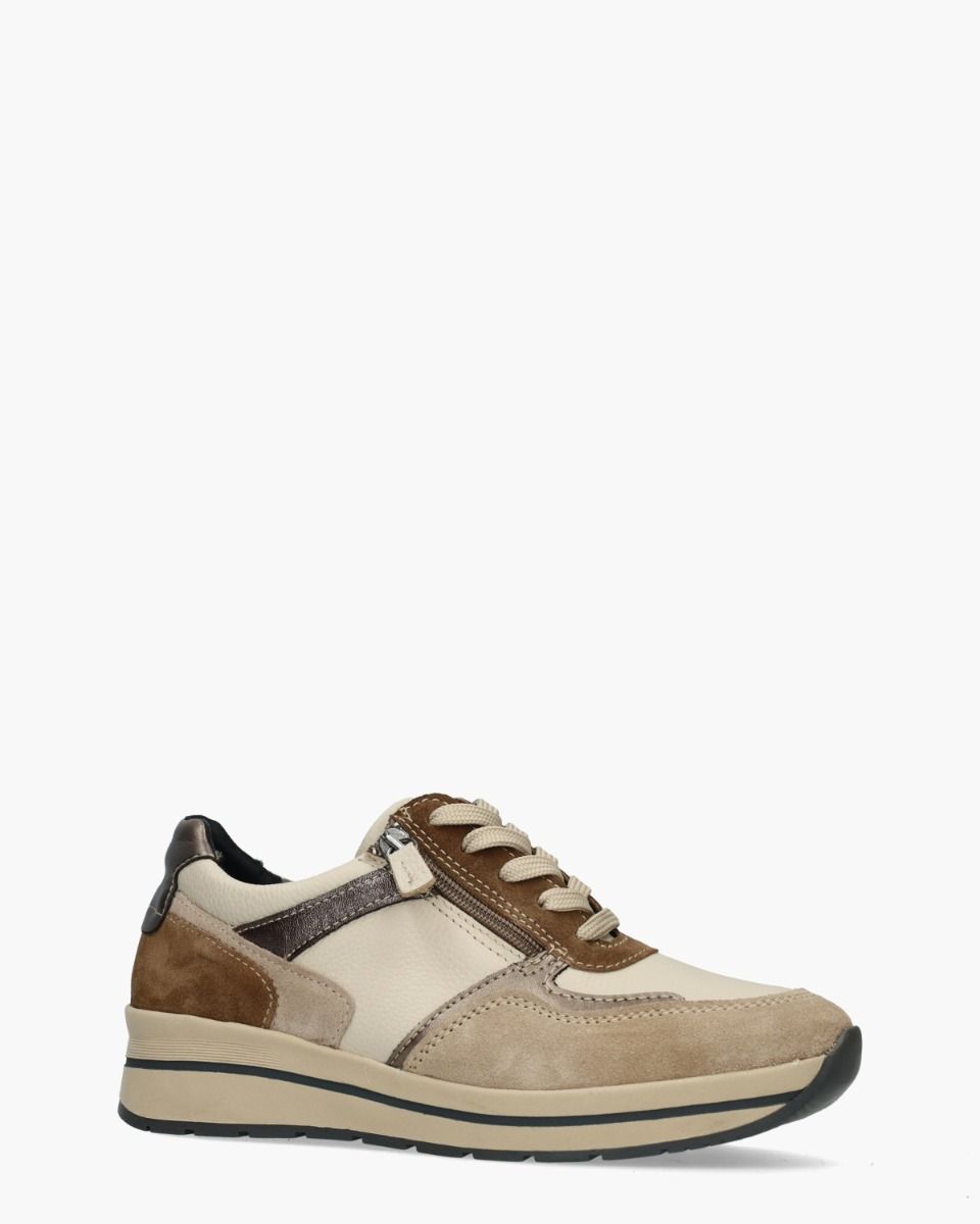 Cypres Yoanna Beige Damessneakers