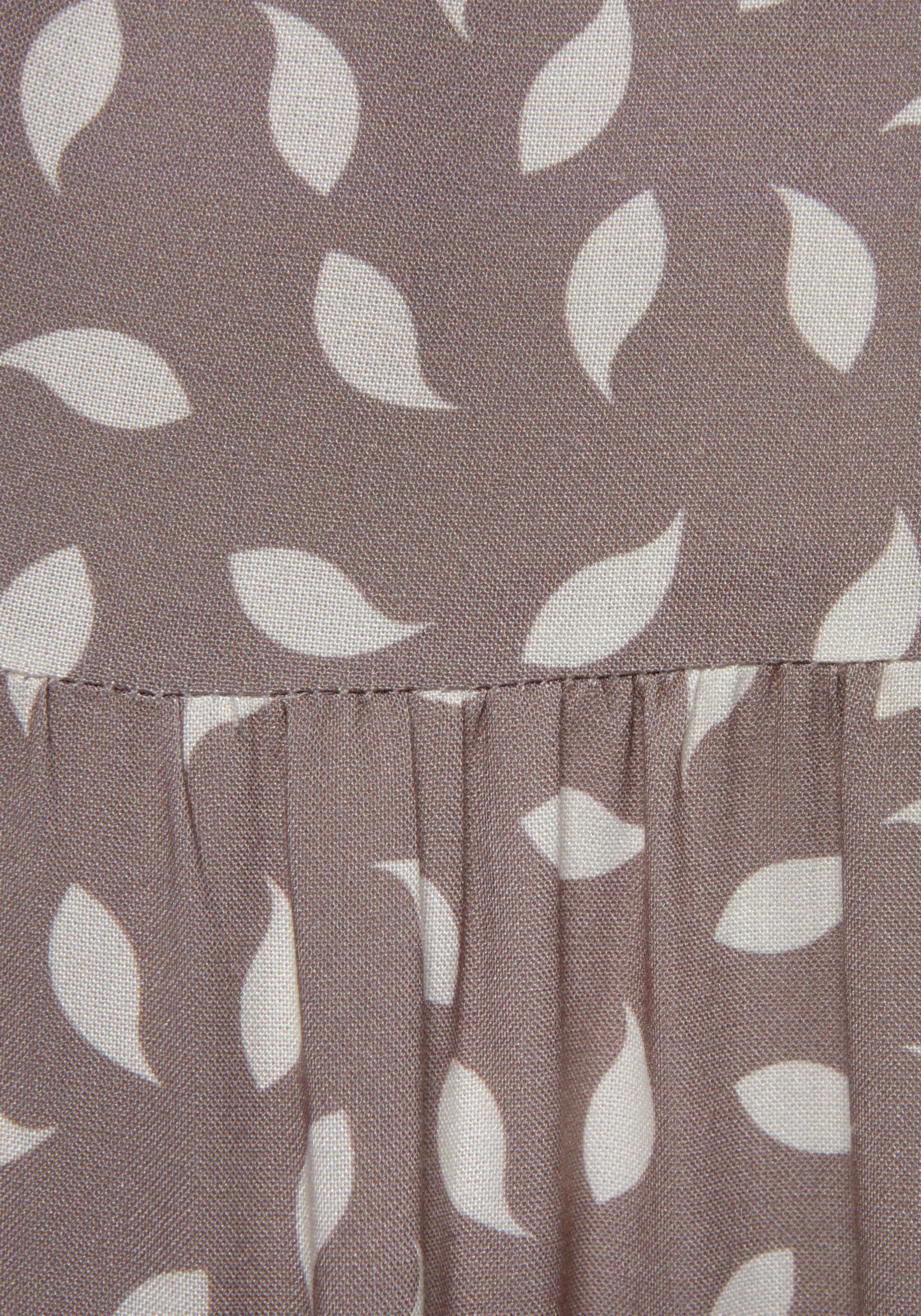Vivance Maxikleid in taupe-creme bedruckt