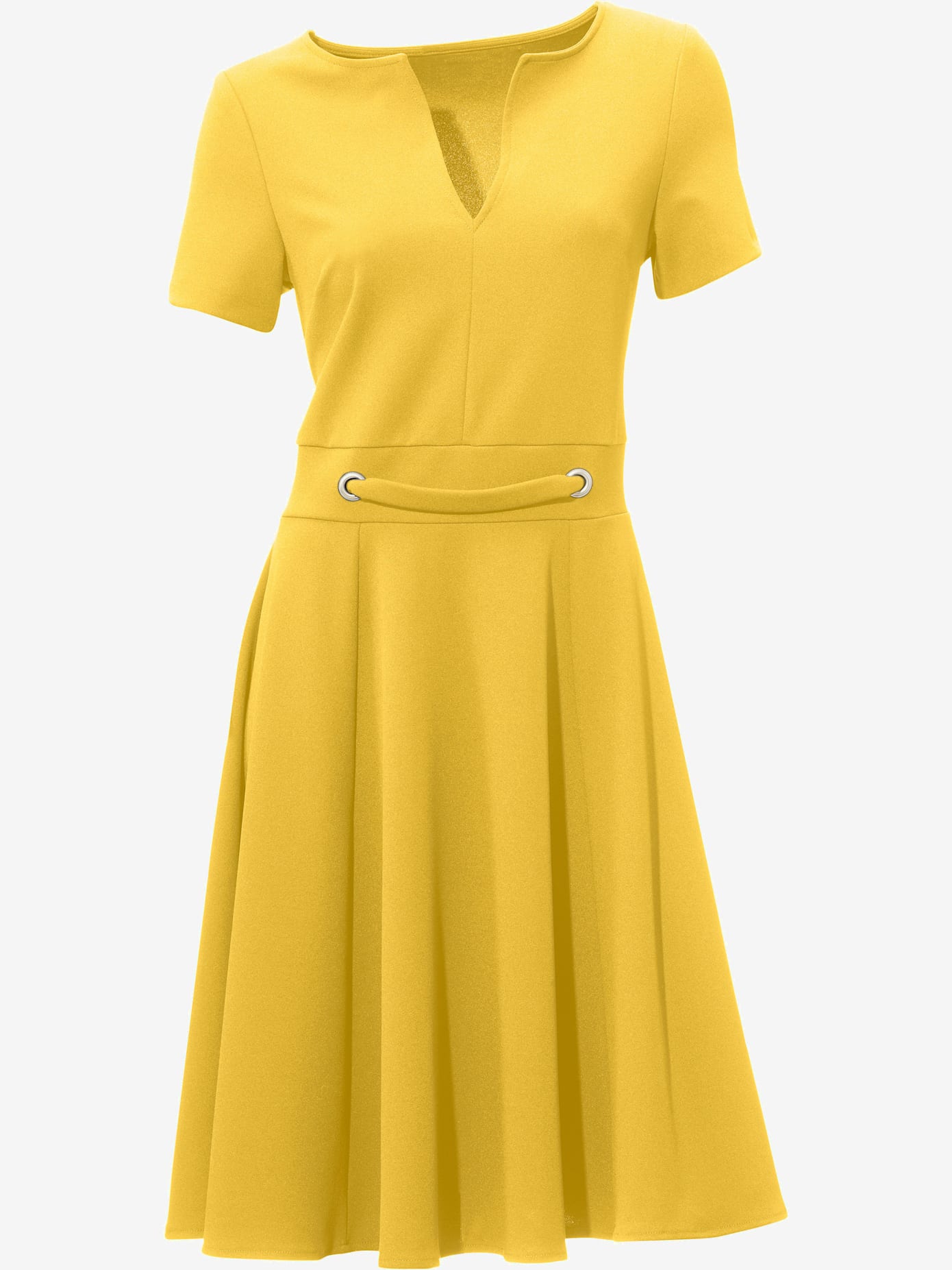 Robe princesse œillets décoratifs à la taille