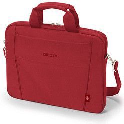 Dicota - Eco Slim Case Base - Laptoptas - Rood - Gerecycled PET